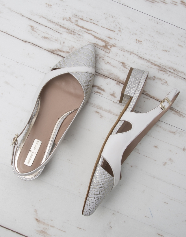 escarpin plat pointu