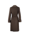 Brown merino wool coat