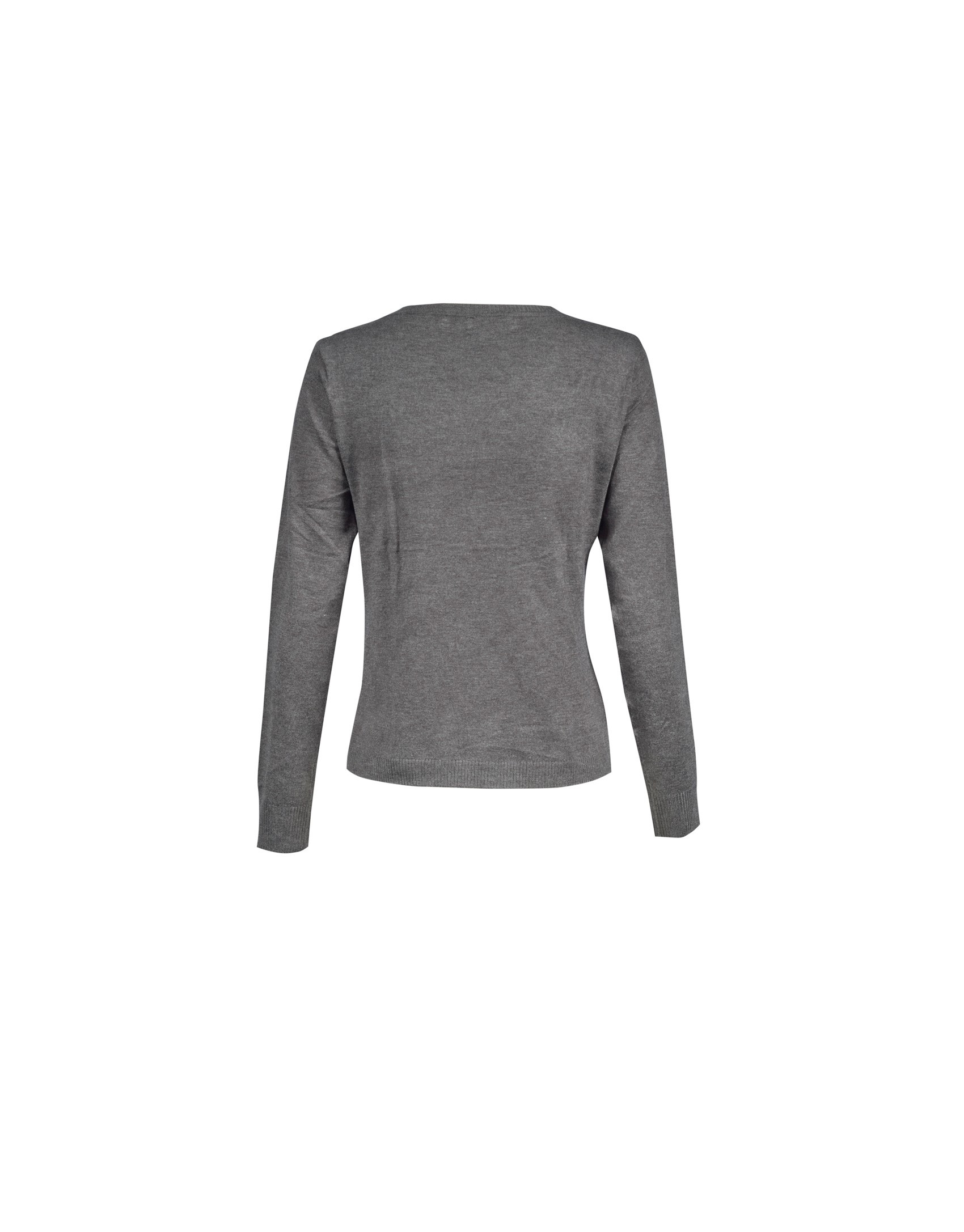  Grey round neck pullover