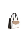 Satchel piel color block
