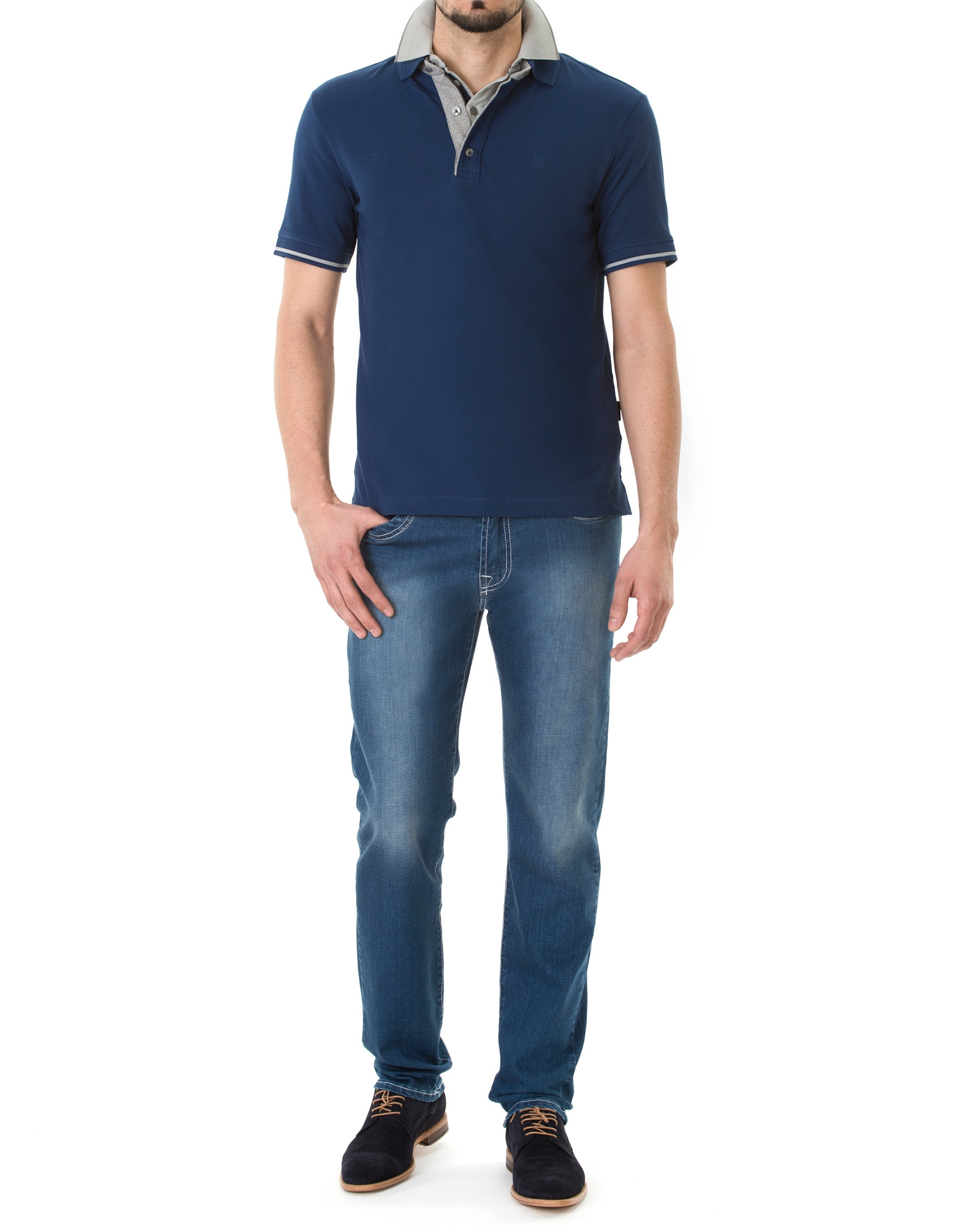 Plain piqué polo