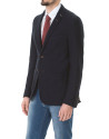 Navy blue microprint sport jacket
