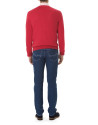 Jersey  pico jacquard rojo