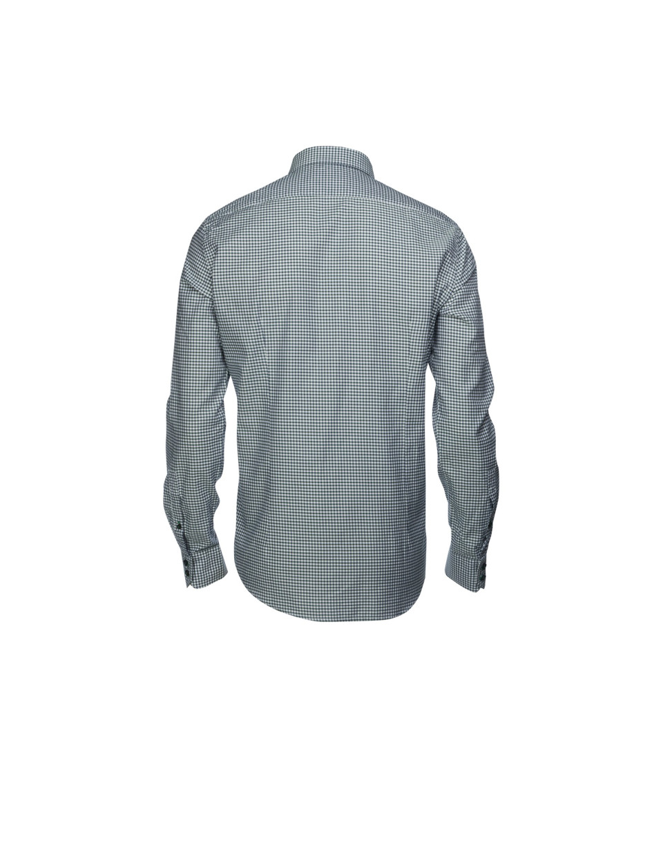 Green and blue gingham/Vichy casual shirt