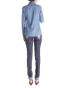 Camisa denim bordado flor