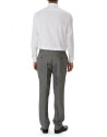 White jacquard premium fit dress shirt