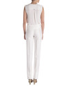 Straight embroidered pants
