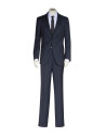 Traje clásico lana microdibujo azul marinola