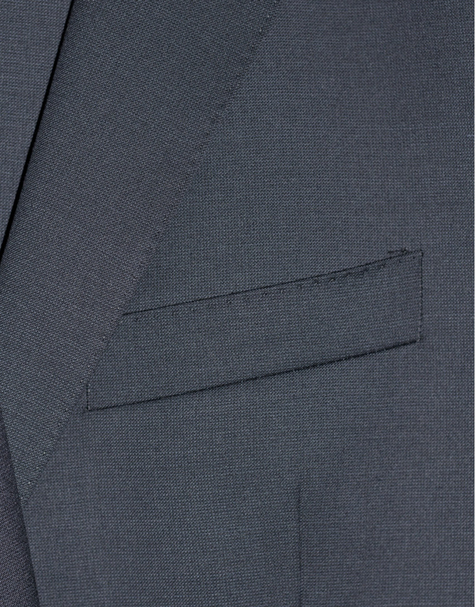 Traje clásico lana microdibujo azul marinola