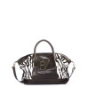 Bolso combinado cebra marrón