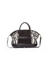 Bolso combinado cebra marrón