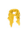 Fringed yellow scarf