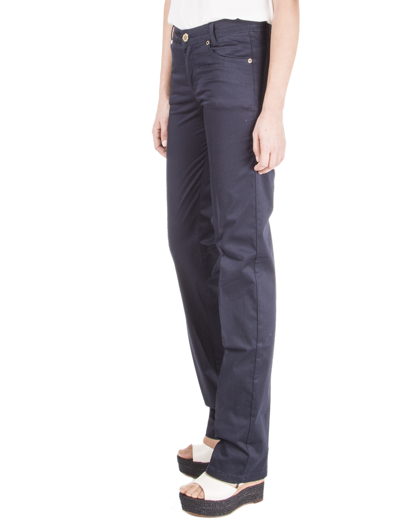 Navy blue straight pants
