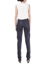 Navy blue straight pants