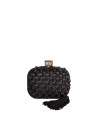 Clutch tejido negro