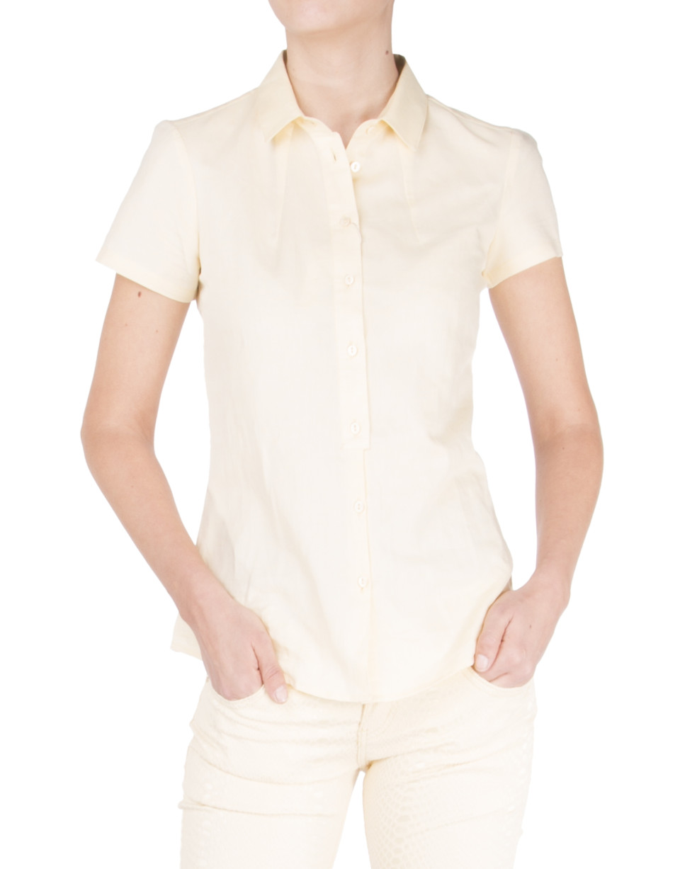 Yellow short sleeve shirt