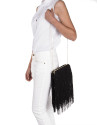 Bandolera flecos negra