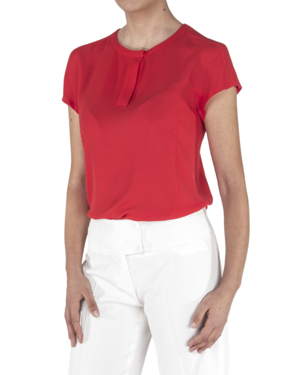 Camisa roja manga corta