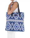 Aztec print shopping bag