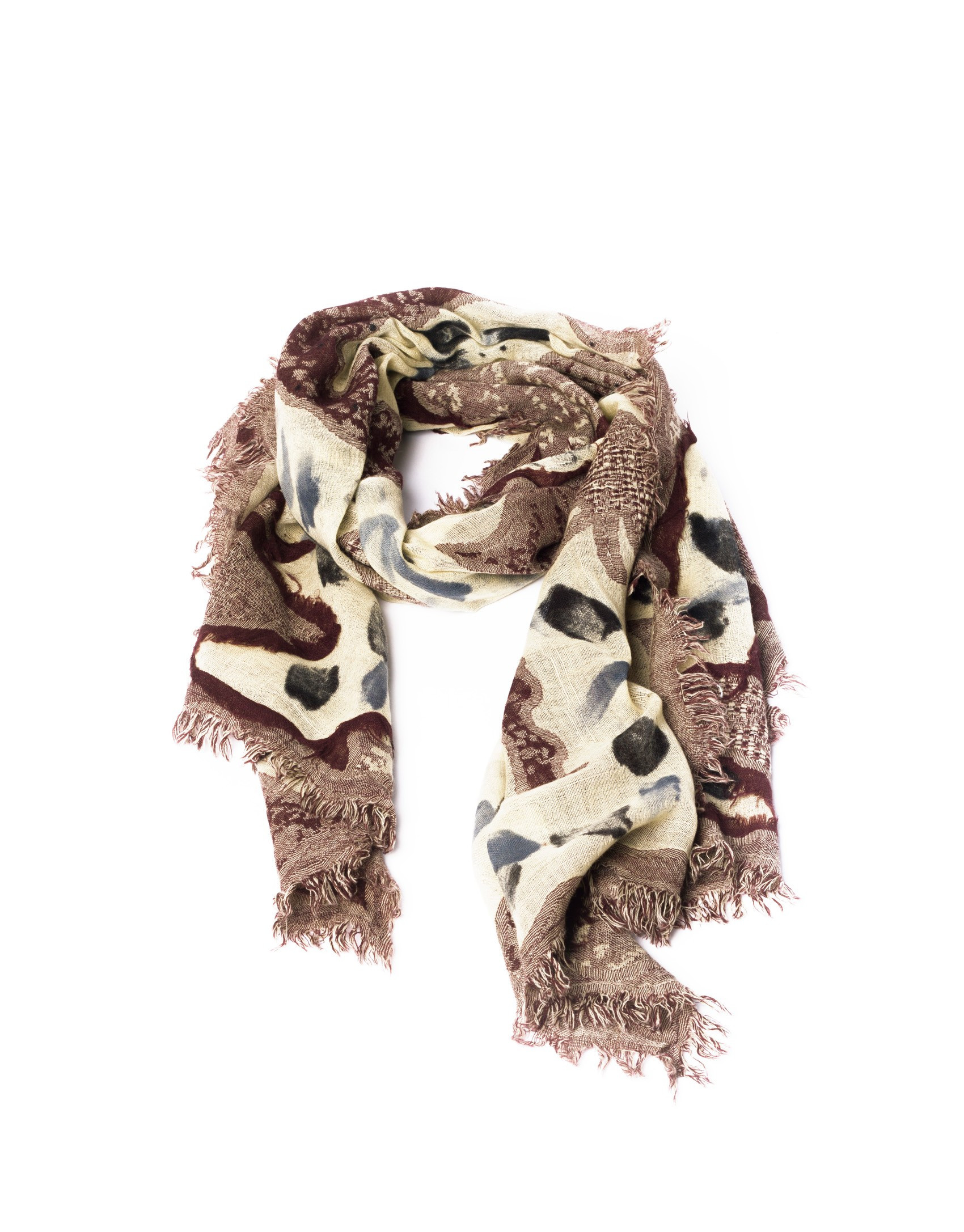Foulard marrón étnico