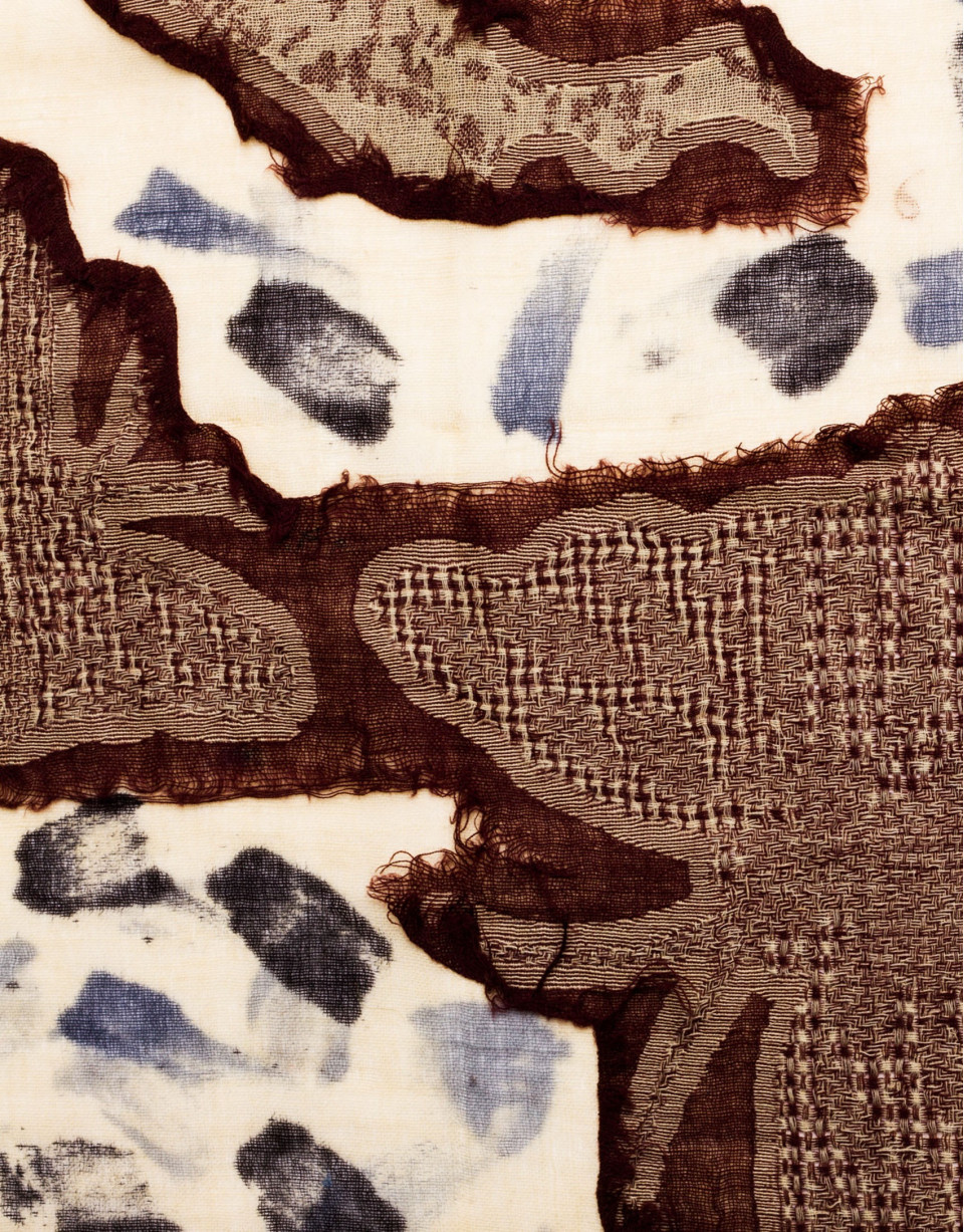 Foulard marrón étnico