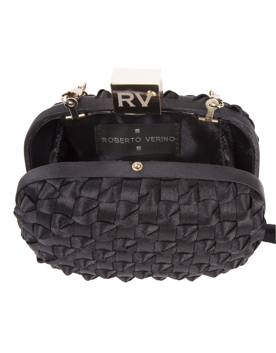 Clutch tejido negro