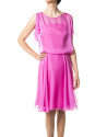 Vestido gasa fucsia