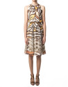 Short animal print dress