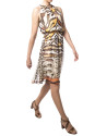 Vestido corto print animal