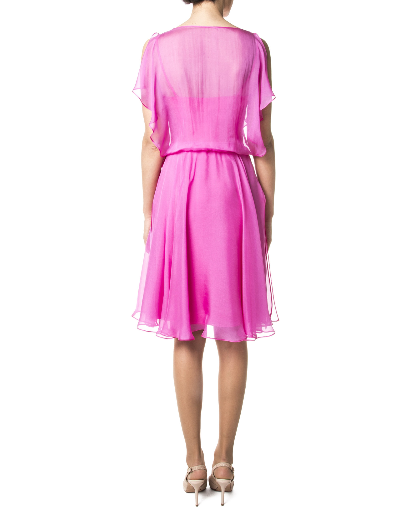 Fuchsia chiffon dress