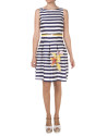 Blue striped dress