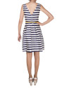 Vestido rayas azules