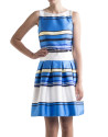Blue striped dress