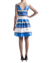 Blue striped dress