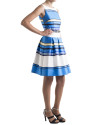 Blue striped dress
