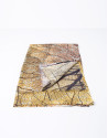 Foulard lana seda cashemira hojas