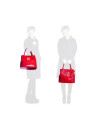 Large red tote bag