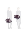 Bolso combinado cebra marrón
