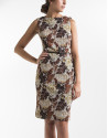 Vestido recto estampado floral