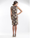 Vestido recto estampado floral