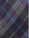 Checked silk/wool tie