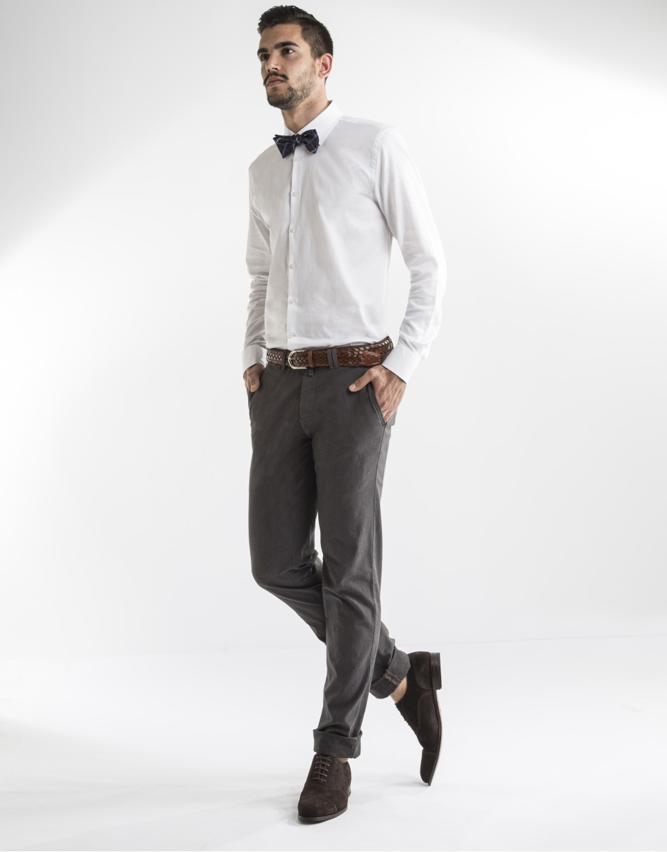 Taupe microprint sport pants