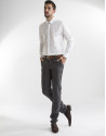 Camisa vestir lisa blanco