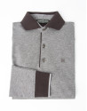 Polo piqué marrón