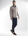 Taupe tapered jacket 