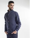 Chaqueta menguados azul