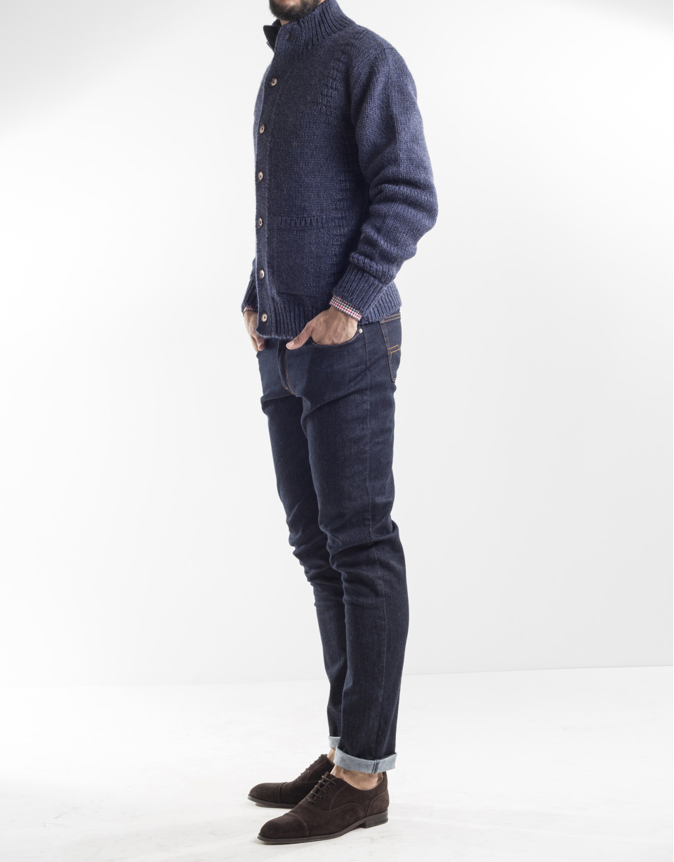 Blue tapered jacket 
