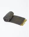 Yellow and gray silk and wool pashmina