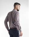 Multi-colored checked sport shirt
