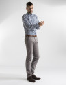 Blue and green checked sport shirt 